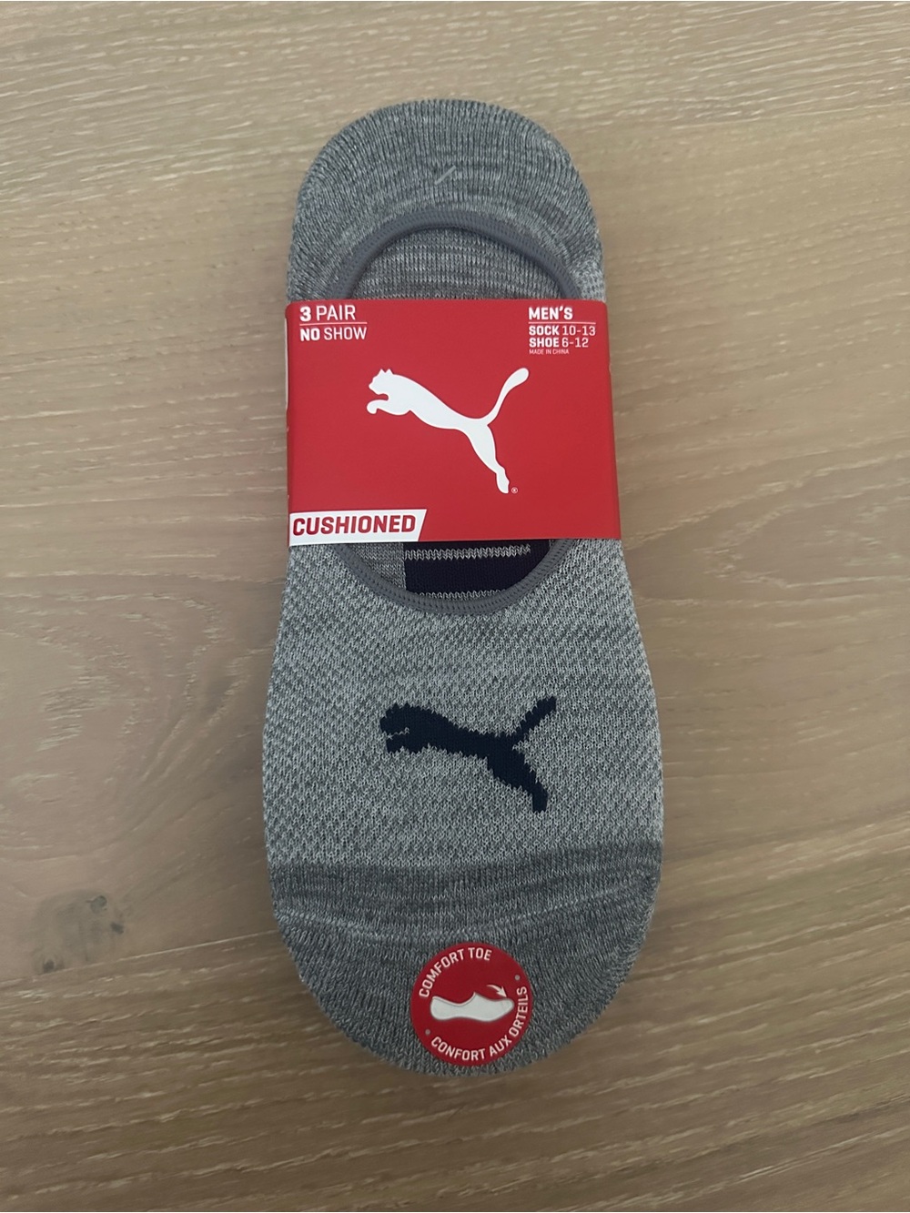 3 pair Puma No Show Socks